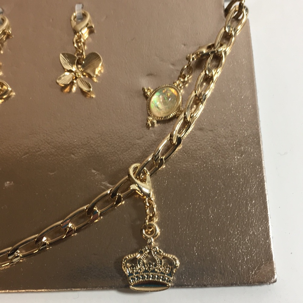Free People Mix N Match charm necklace gold tone - Picture 6 of 7